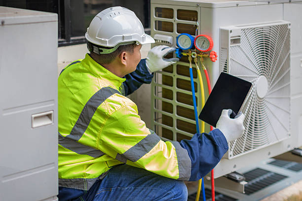 Professional Hvac technician working in Millwood, VA
